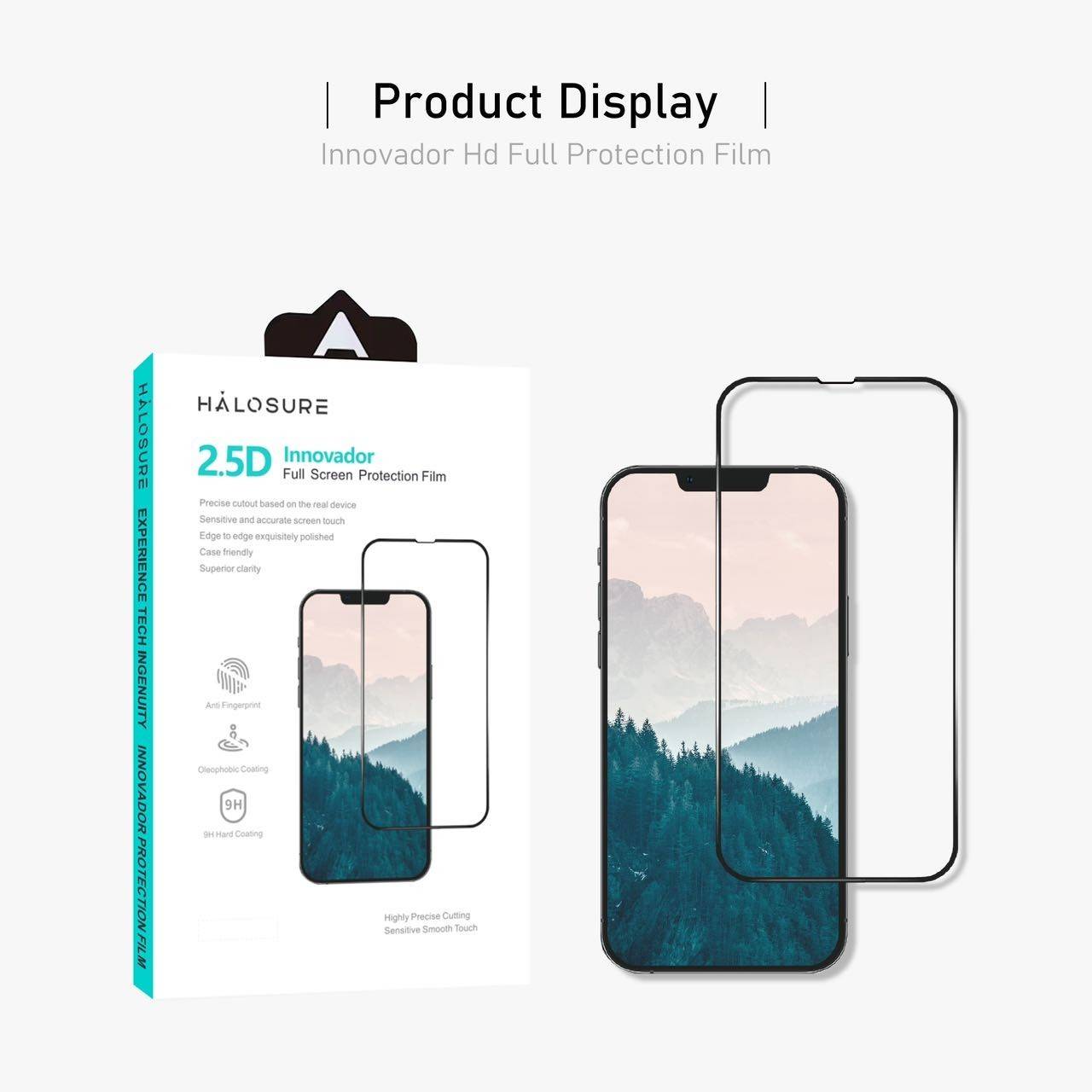 Halosure ฟิล์มหน้าจอ ฟิล์มใส ฟิล์มกันมอง 9H ฟิล์มหน้าจอ สําหรับ i-Phone 16 Series - Image 2