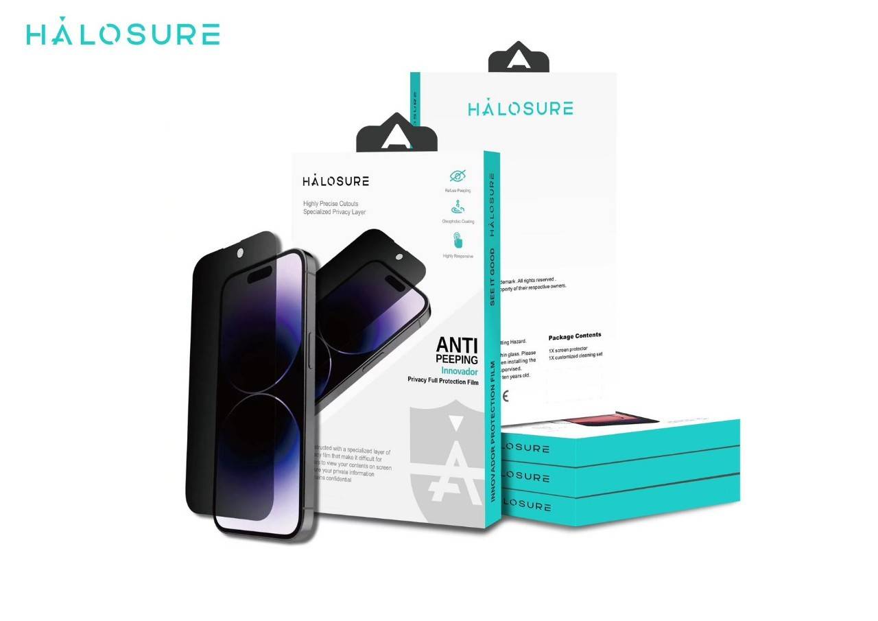 Halosure ฟิล์มหน้าจอ ฟิล์มใส ฟิล์มกันมอง 9H ฟิล์มหน้าจอ สําหรับ i-Phone 16 Series - Image 4