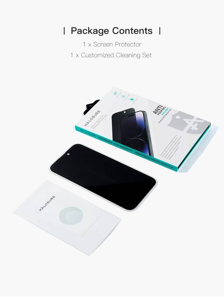 Halosure ฟิล์มหน้าจอ ฟิล์มใส ฟิล์มกันมอง 9H ฟิล์มหน้าจอ สําหรับ i-Phone 16 Series - Image 5