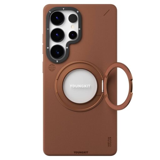 [ของแท้Youngkit] Tech Leather เคสกันกระแทก เคสชาร์จไร้สาย เคสสำหรับ SAMSUNG Galaxy S25 Ultra - Image 3